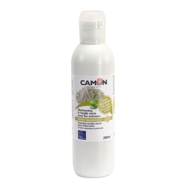קמון Camon שמפו טיפולי לכלב חימר ירוק ושמן קיק - 200 מ"ל - Image 3