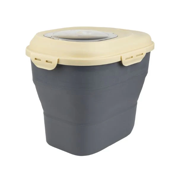 מיכל אחסון מתקפל איכותי לאוכל + כף - 25 ליטר - Image 2