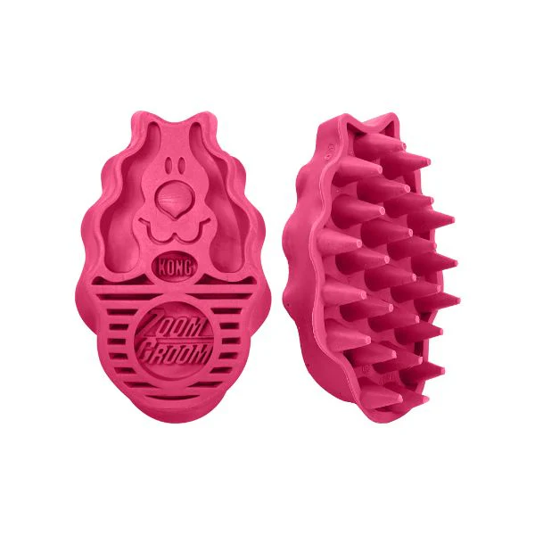 קונג זום גרום ZoomGroom מברשת קרצוף והברשה לפרווה קצרה - קטן