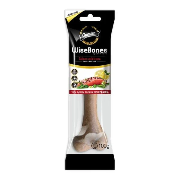 עצם לעיסה Gnawlers סלמון ולימון - גדול