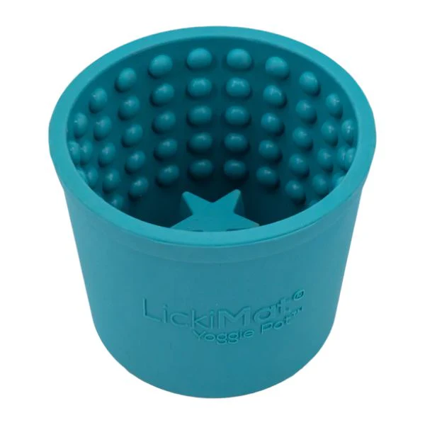 ליקי מט Yoggie Pot כוס האכלה וליקוק - טורקיז