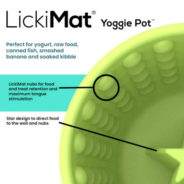 ליקי מט Yoggie Pot כוס האכלה וליקוק - טורקיז - Image 2