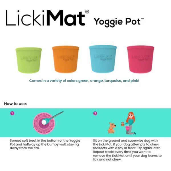 ליקי מט Yoggie Pot כוס האכלה וליקוק - טורקיז - Image 5