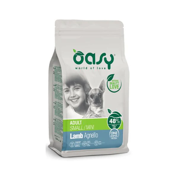 אואסי Oasy מזון כלבים כבש מיני גזע קטן 2.5 ק"ג