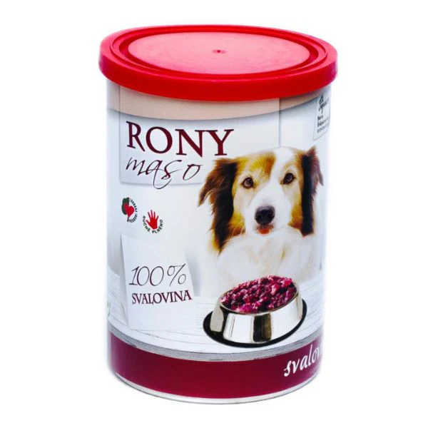 Falco Rony מזון רטוב בשימורים שריר חזיר וצבי קצוץ - 400 גרם
