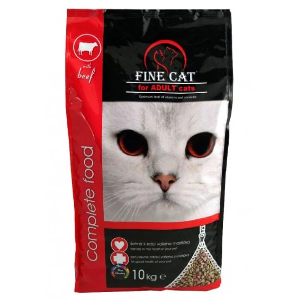 Fine cat פיין קט מזון יבש לחתולים בטעם עוף - 10 ק"ג