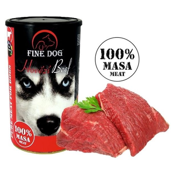 Fine dog מעדן פטה לכלבים בקר - 1200 גרם